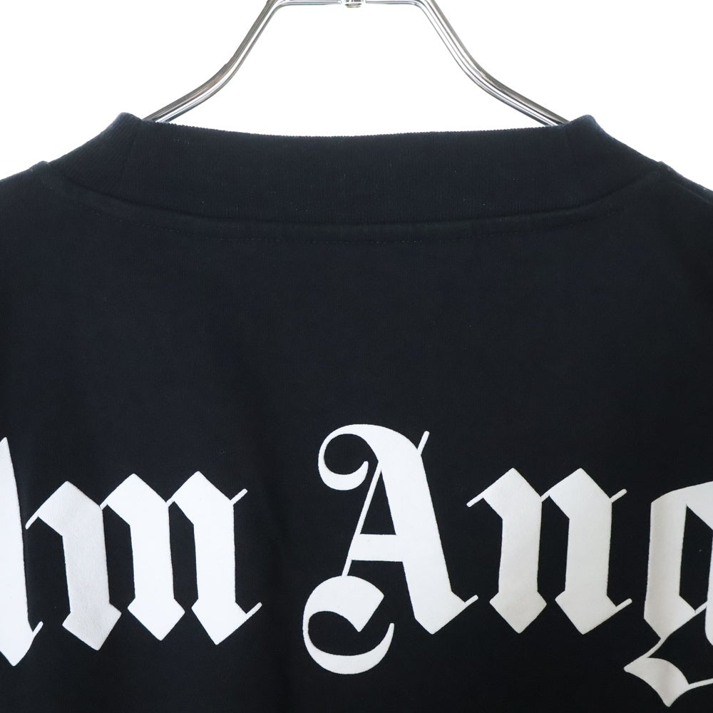 Palm Angels(パームエンジェルス) 21SS CLASSIC LOGO OVER TEE L/S クラシックロゴ オーバー コットン 長袖Tシャツ ブラック PMAB001R21JER001