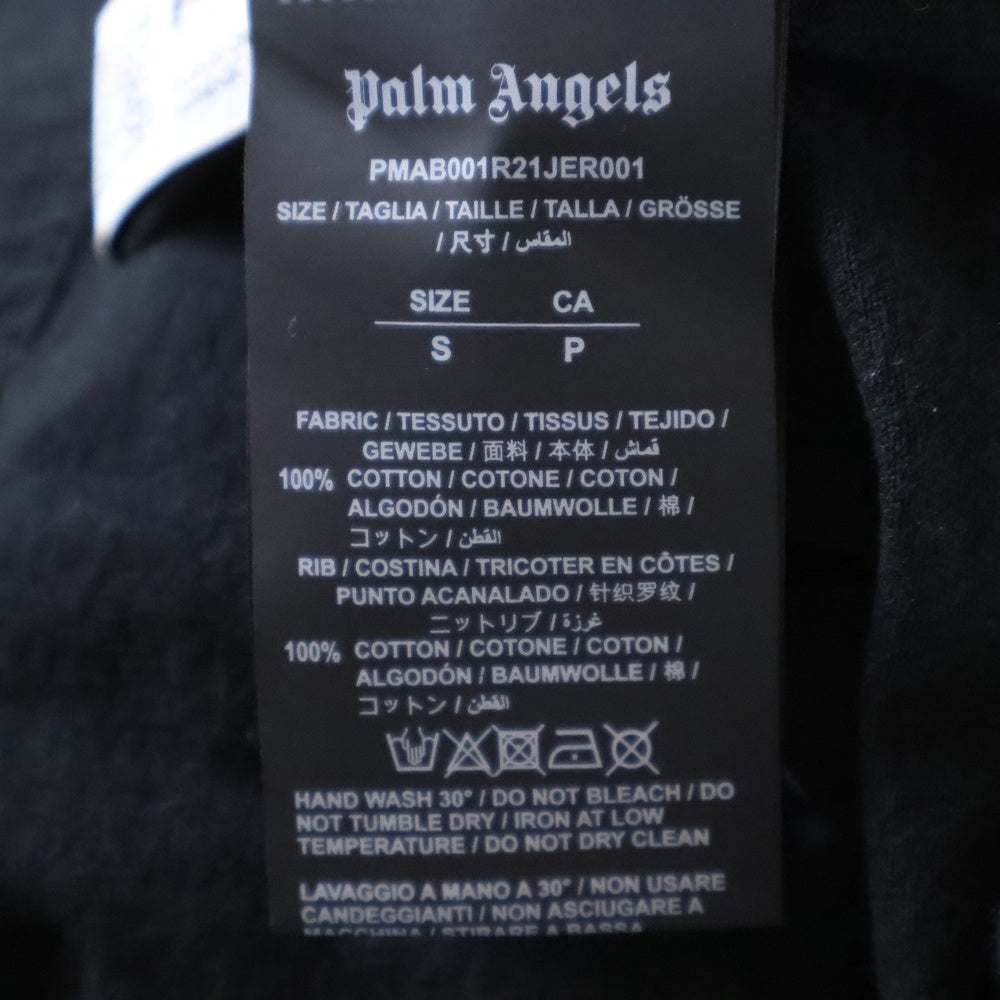 Palm Angels(パームエンジェルス) 21SS CLASSIC LOGO OVER TEE L/S クラシックロゴ オーバー コットン 長袖Tシャツ ブラック PMAB001R21JER001