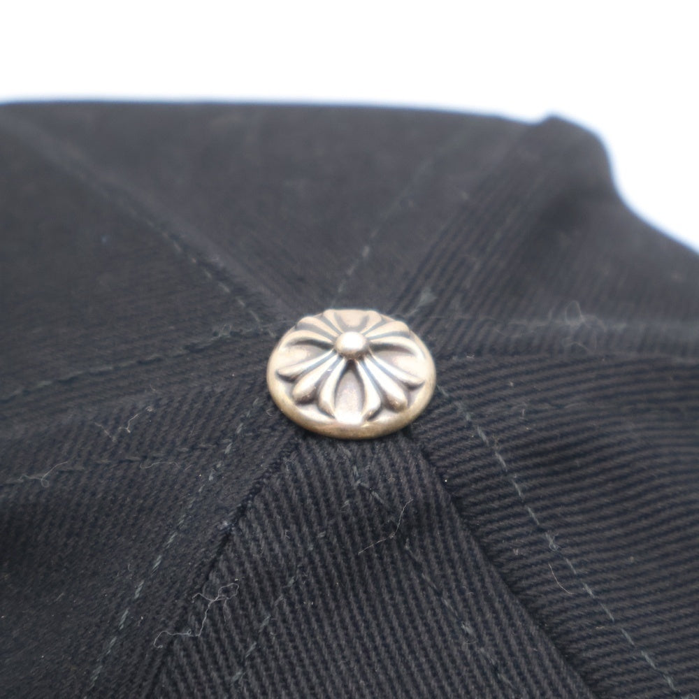 CHROME HEARTS(クロムハーツ) SCROLL LABEL スクロールラベル コットン 6パネル ベースボールキャップ 帽子 ブラック
