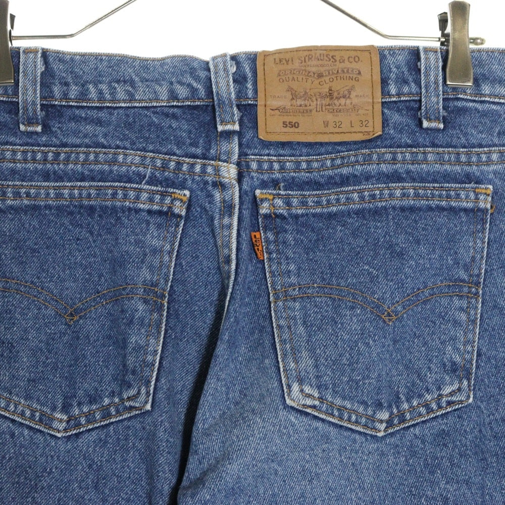 Levi's(リーバイス) 90S VINTAGE 550 ボタン裏575 オレンジタブ テーパード ヴィンテージ デニムパンツ インディゴ 40550-0289