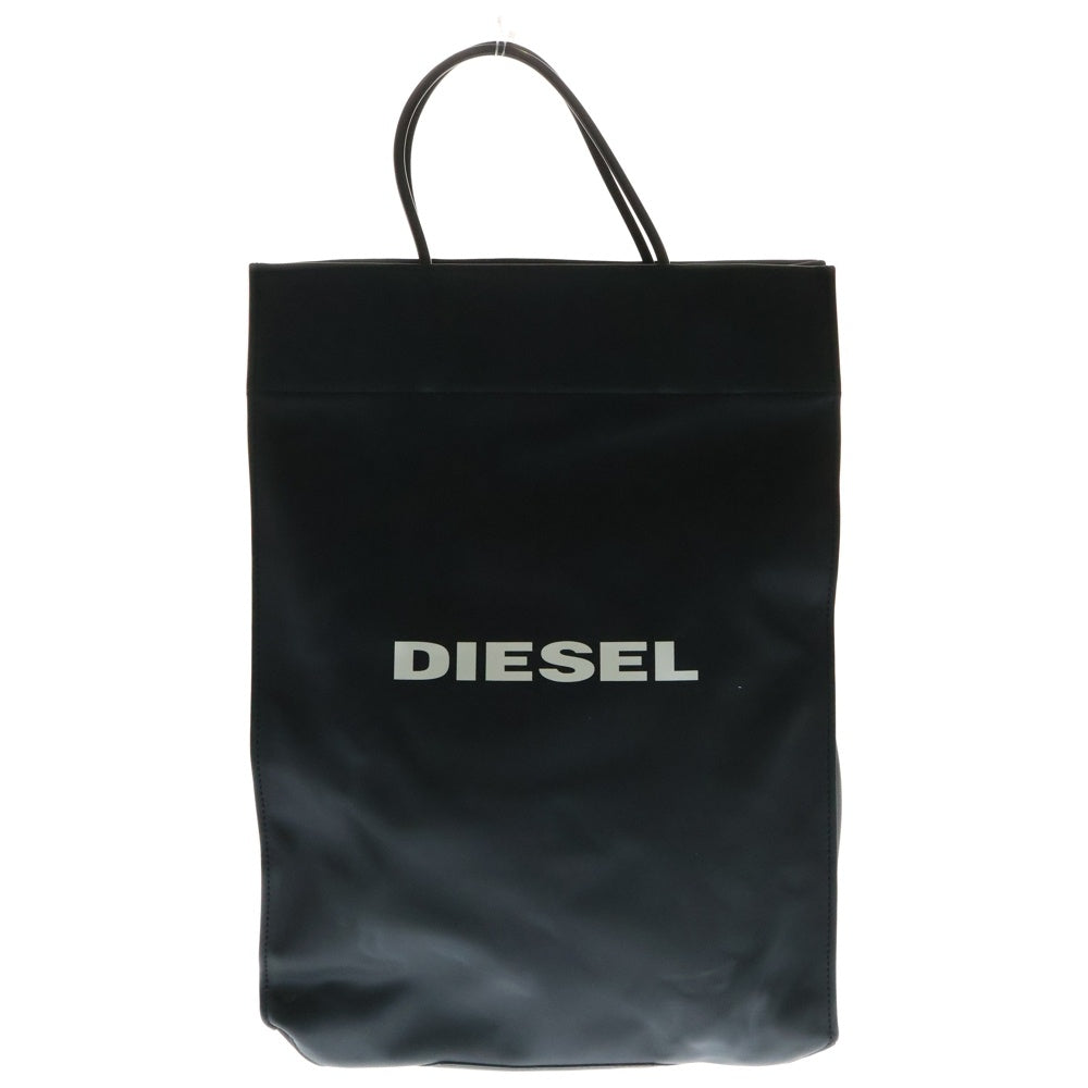 DIESEL(ディーゼル) ロゴプリント 2WAY トートバッグ ショルダーバッグ ブラック DSL-1978-RR55