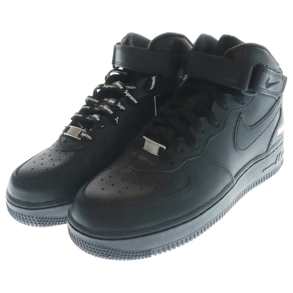 NIKE(ナイキ) ×SUPREME AIR FORCE 1 MID SP シュプリーム エアフォース ミッドカットスニーカー ブラック レディース US6/24cm FZ8784-001