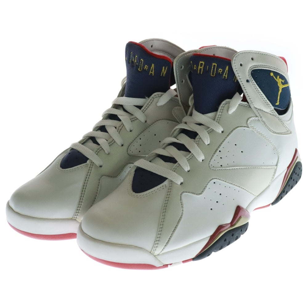 NIKE(ナイキ) 【観賞用 2004年製】 AIR JORDAN 7 RETRO OLYMPIC エア ジョーダン 7 レトロ オリンピック ハイカットスニーカー ホワイト US9.5/27.5cm 304775-171