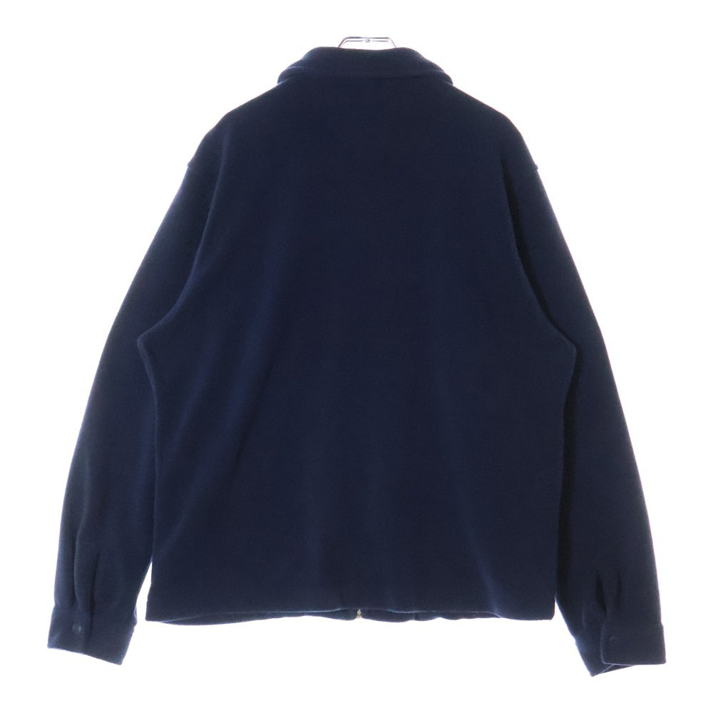 STUSSY(ステューシー) POLAR FLEECE ZIP UP SHIRT ポーラー ジップアップ 胸ポケット フリースジャケット ブルー 118344