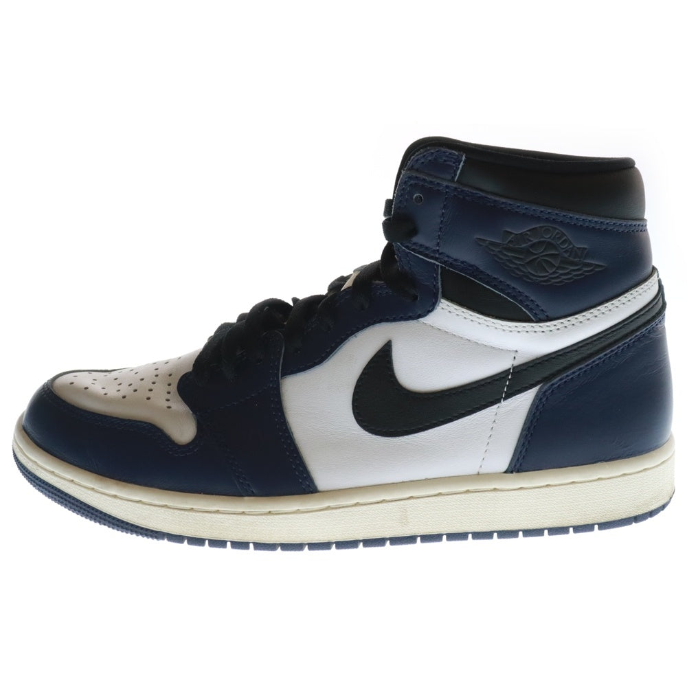 NIKE(ナイキ) AIR JORDAN 1 RETRO HIGH OG MIDNIGHT NAVY エア ジョーダン1 レトロ ミッドナイト ハイカットスニーカー ネイビー US9.5/27.5cm DZ5485-401