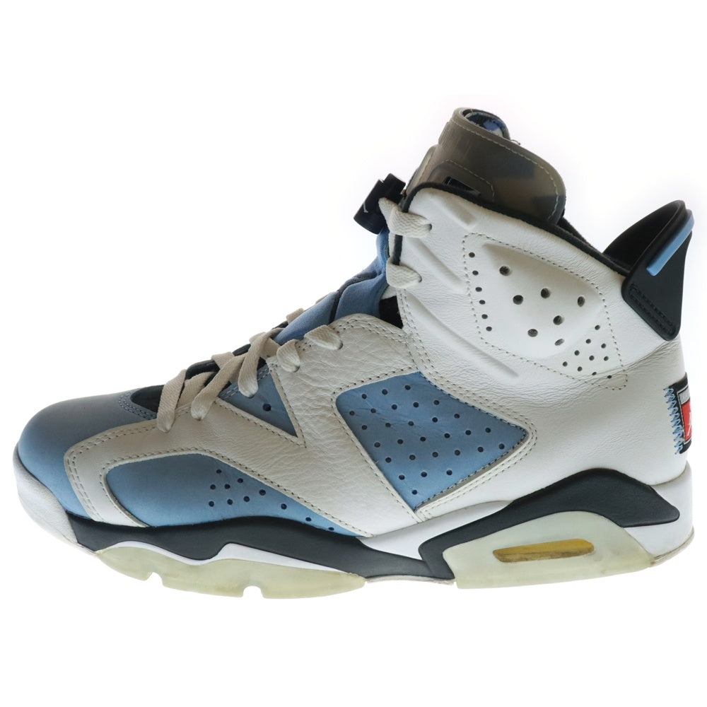 NIKE(ナイキ) AIR JORDAN 6 UNC エアジョーダン6 ハイカットスニーカー ブルー US9.5/27.5cm CT8529-410