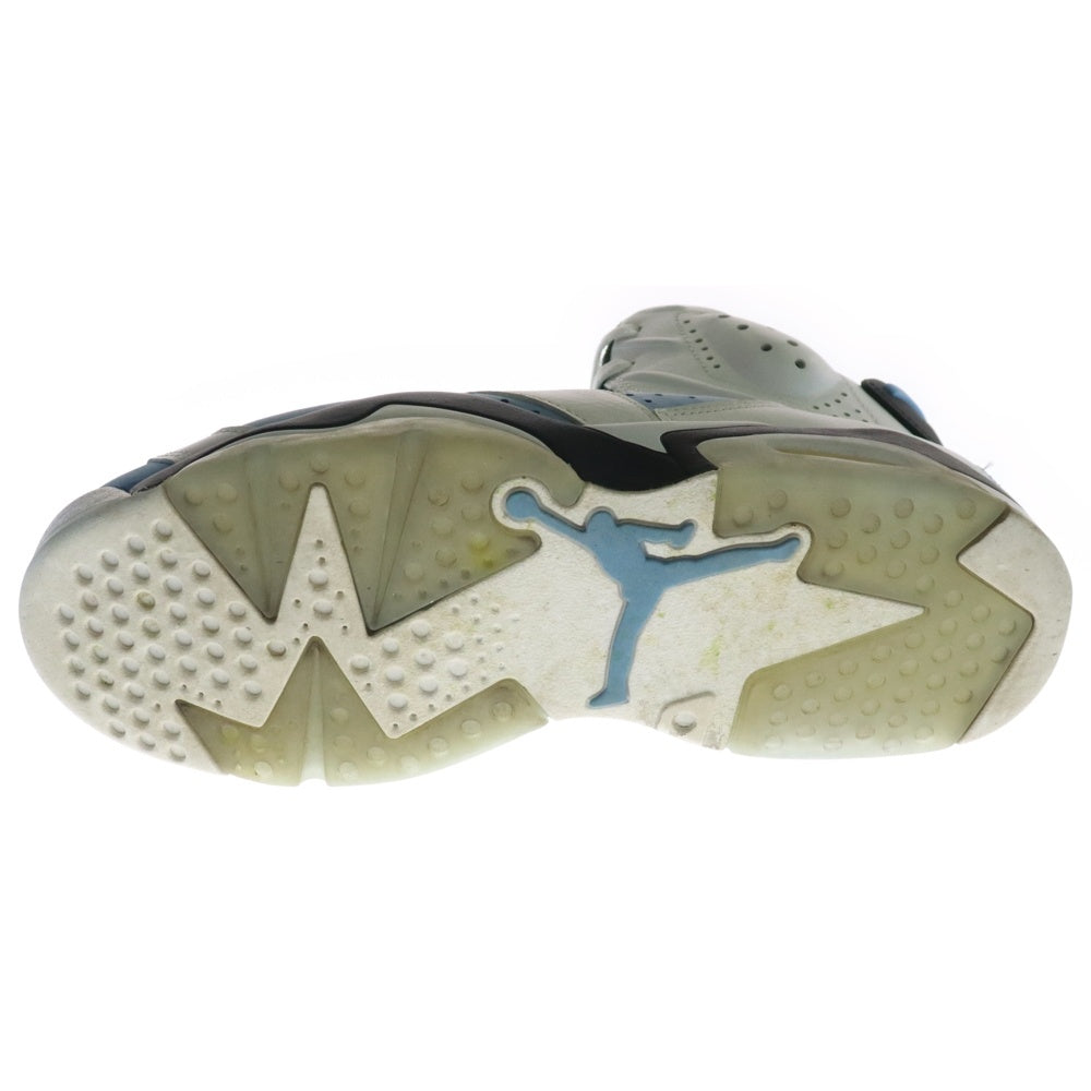 NIKE(ナイキ) AIR JORDAN 6 UNC エアジョーダン6 ハイカットスニーカー ブルー US9.5/27.5cm CT8529-410