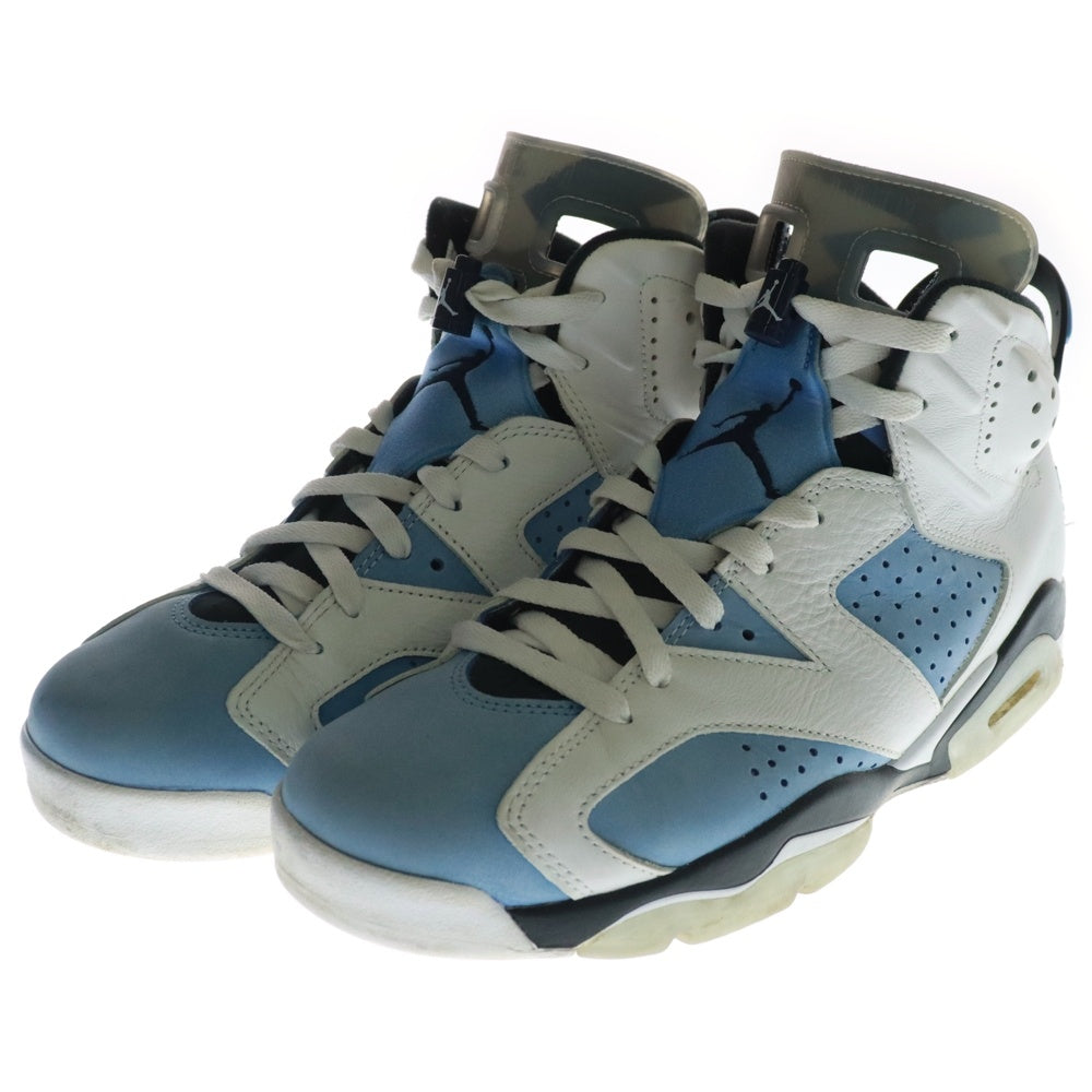 NIKE(ナイキ) AIR JORDAN 6 UNC エアジョーダン6 ハイカットスニーカー ブルー US9.5/27.5cm CT8529-410