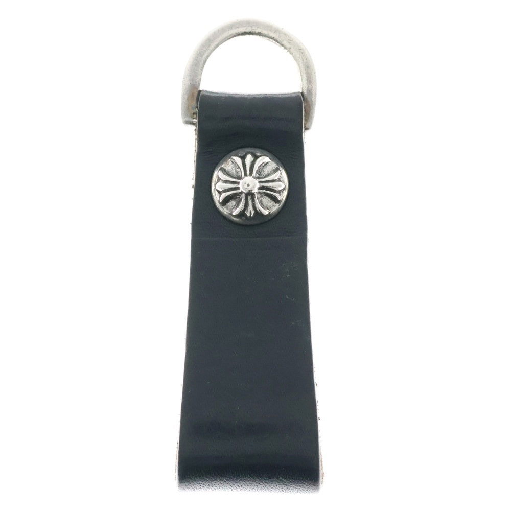 CHROME HEARTS(クロムハーツ) BELT LOOP D RING Dリング クロスボールベルトループ ブラック/シルバー BCA415