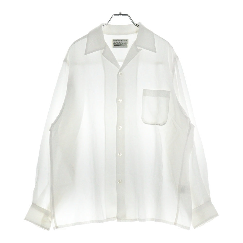 WACKO MARIA(ワコマリア) 50'S OPEN COLLAR SHIRT L/S オープンカラーシャツ ホワイト