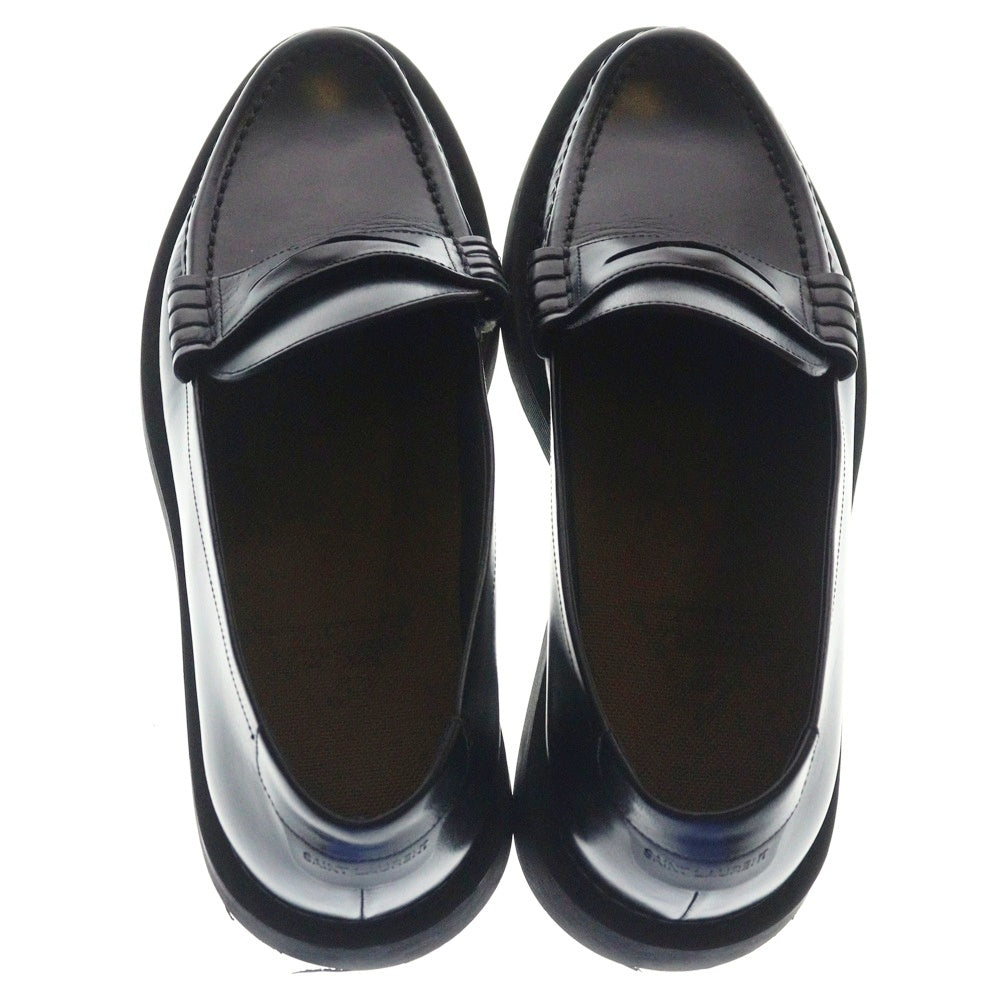 SAINT LAURENT PARIS(サンローランパリ) TEDDY PENNY LOAFERS テディ ペニー ローファーズ レザー ドレスシューズ 668748 26Y00 ブラック