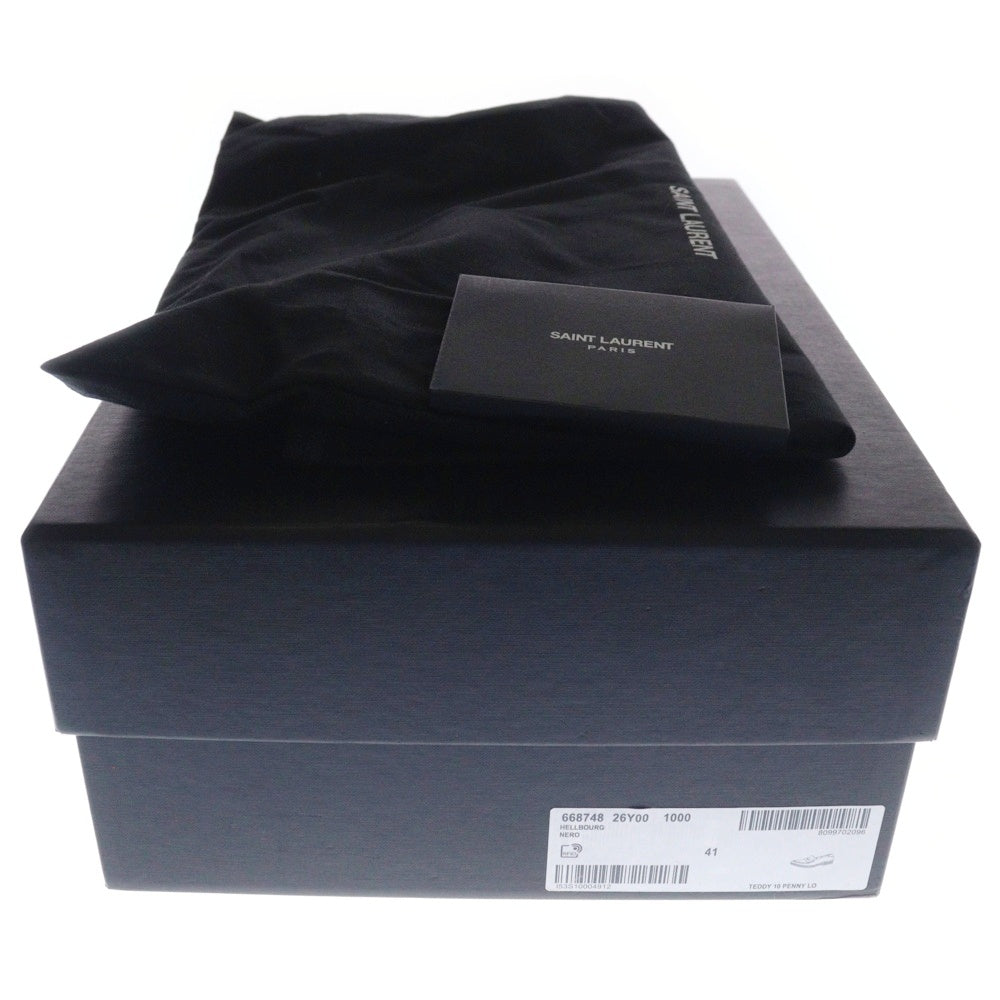 SAINT LAURENT PARIS(サンローランパリ) TEDDY PENNY LOAFERS テディ ペニー ローファーズ レザー ドレスシューズ 668748 26Y00 ブラック