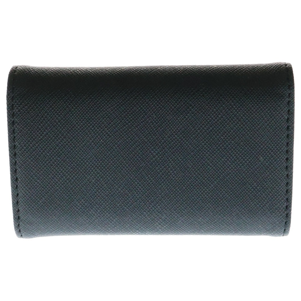Vivienne Westwood(ヴィヴィアンウエストウッド) DERBY VEGAN KEY CASE ダービー ヴィーガンレザー オーブモチーフ 4連 キーケース ブラック/シルバー 51020001-32068