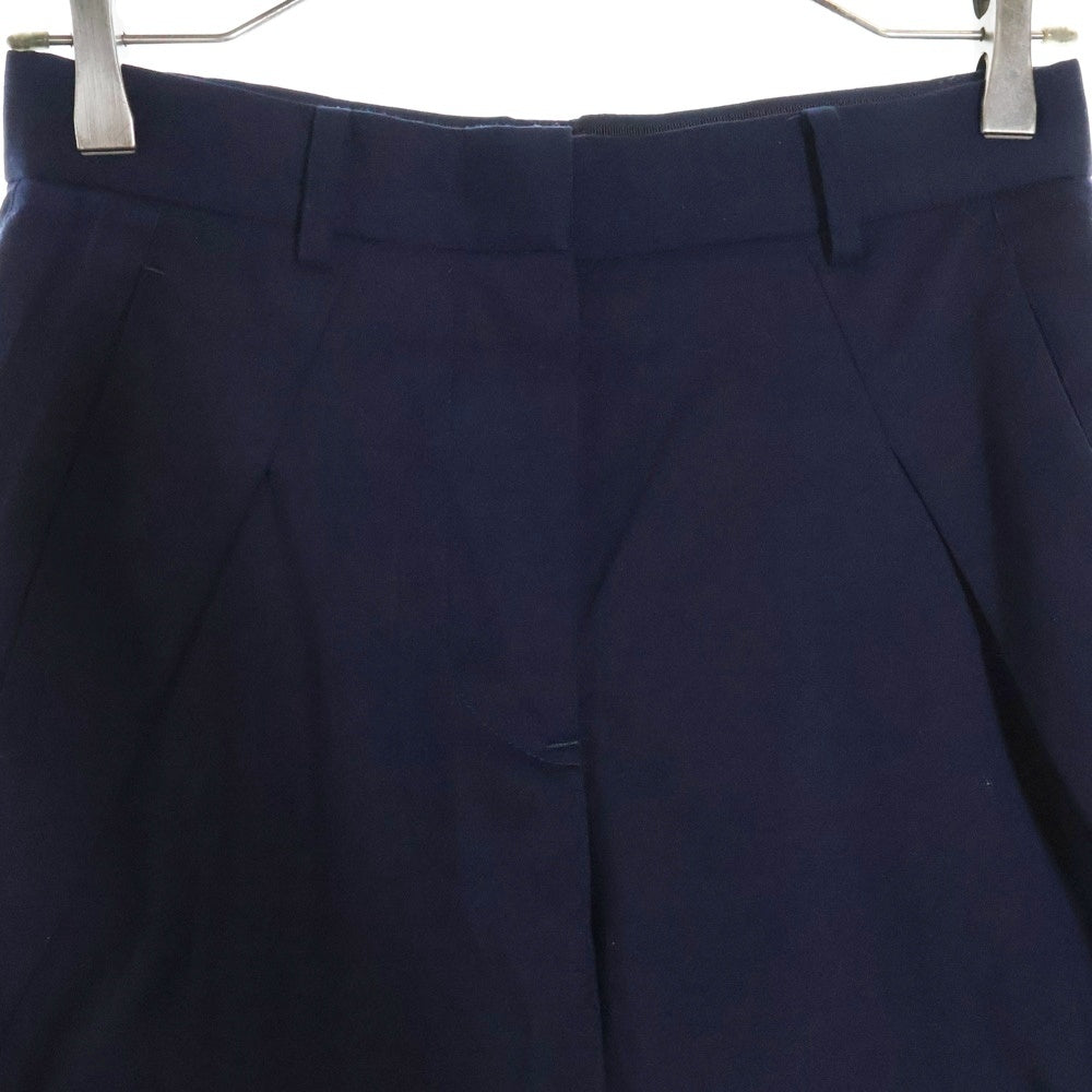 Sacai(サカイ) 21SS SUITING PANT サイドライン スーチング切り替え タックパンツ スラックス トラウザー レディース ネイビー 21-05401