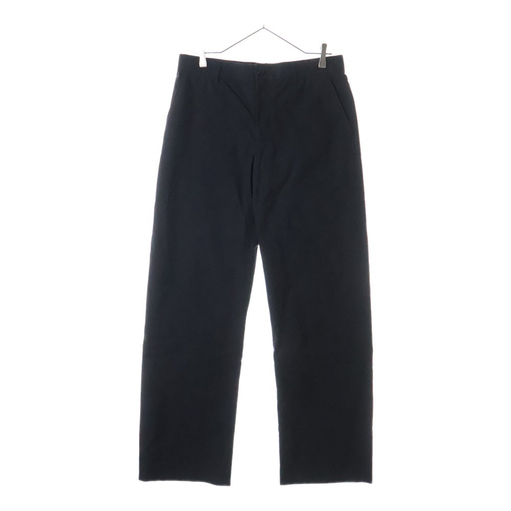 PORT BY ARK(ポートバイアーク) CURVE TROUSERS コットンポリ ノータック カーブ トラウザーパンツ ブラック PO15-P002
