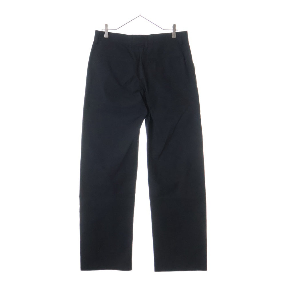 PORT BY ARK(ポートバイアーク) CURVE TROUSERS コットンポリ ノータック カーブ トラウザーパンツ ブラック PO15-P002