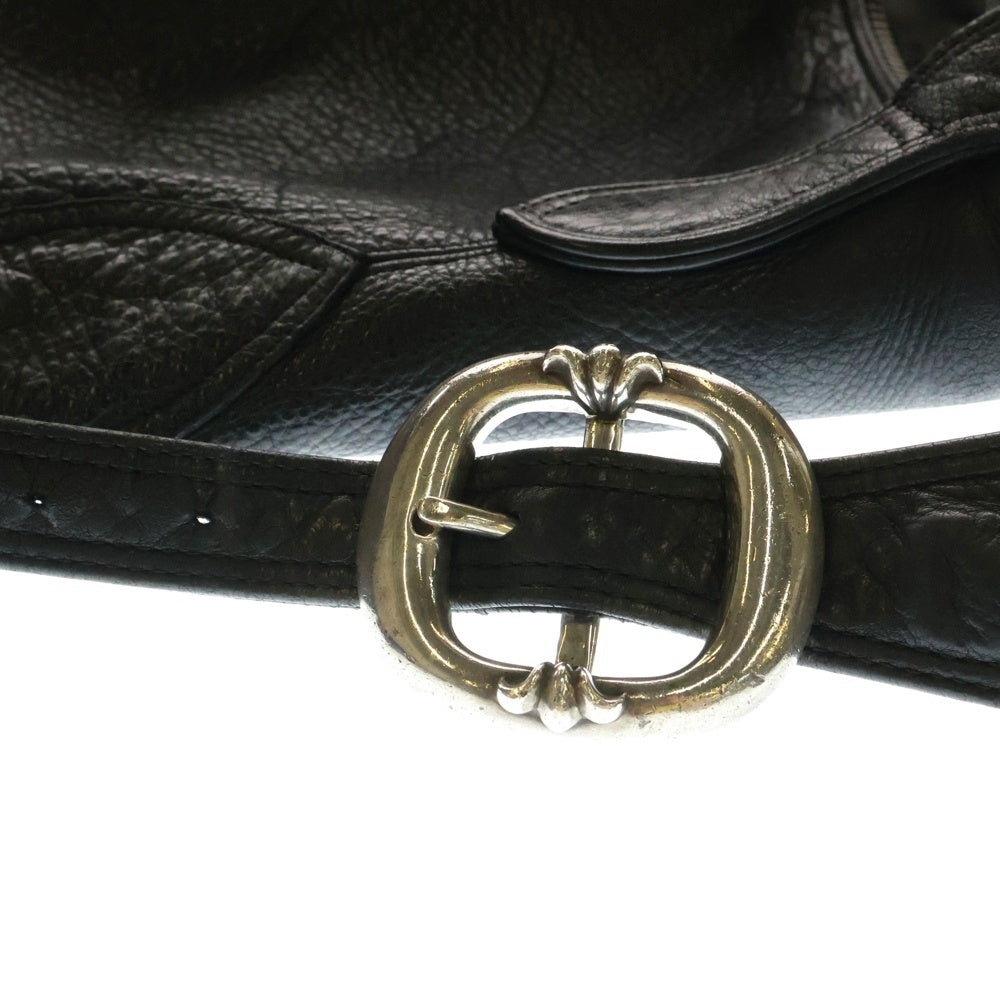 CHROME HEARTS(クロムハーツ) LELO レロ フレアニー ガンスリンガーバックル レザーショルダーバッグ ブラック