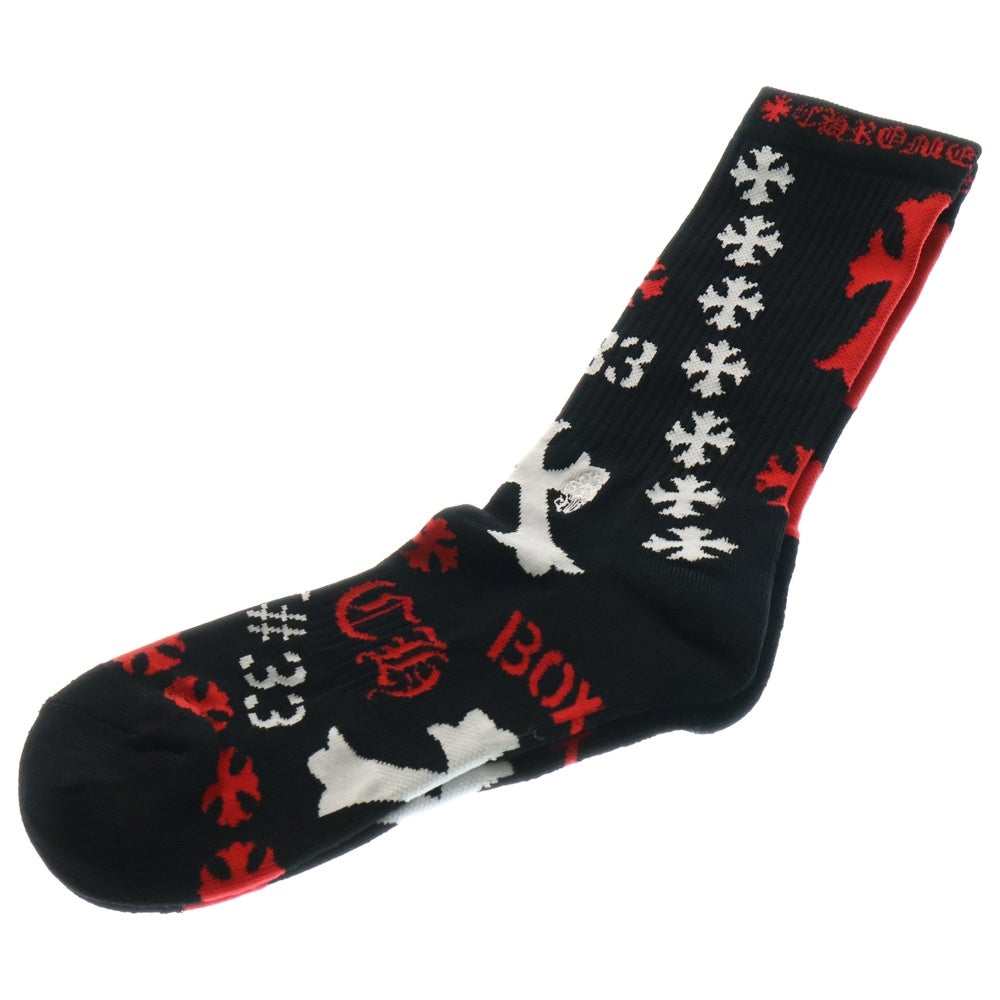 CHROME HEARTS(クロムハーツ) STENCIL SOCKS BLACK ステンシルソックス 靴下 ブラック