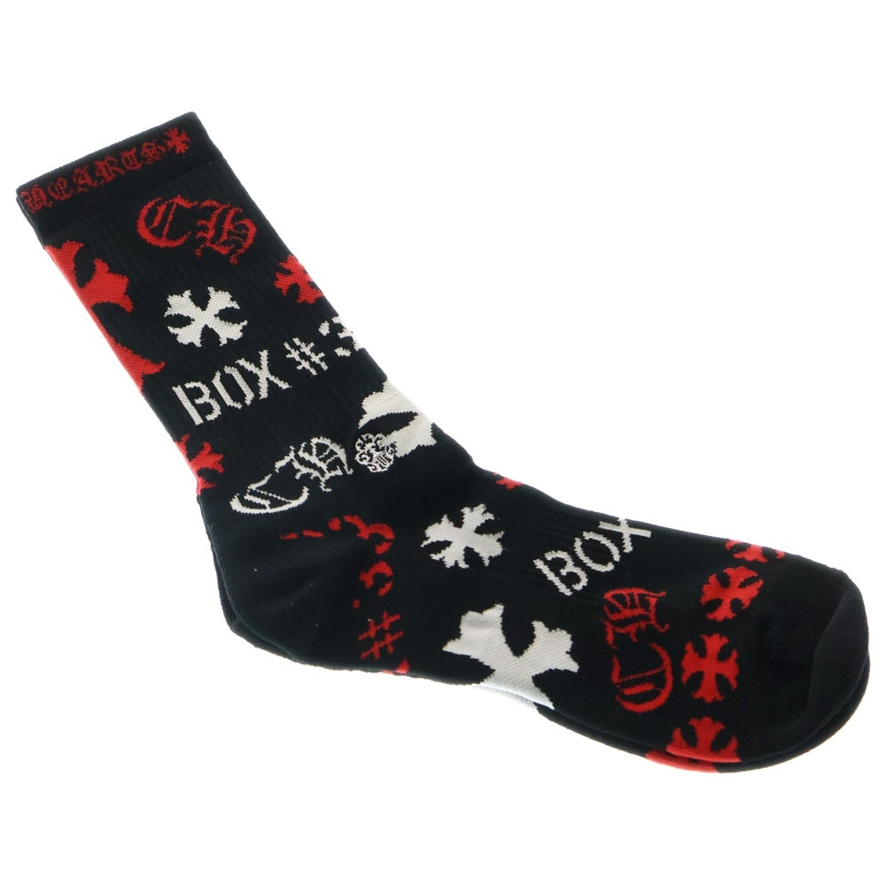 CHROME HEARTS(クロムハーツ) STENCIL SOCKS BLACK ステンシルソックス 靴下 ブラック
