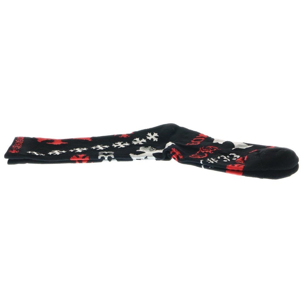 CHROME HEARTS(クロムハーツ) STENCIL SOCKS BLACK ステンシルソックス 靴下 ブラック