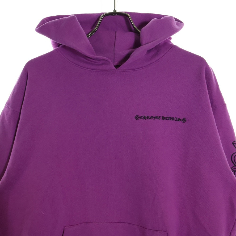 CHROME HEARTS(クロムハーツ) 21AW ×MATTYBOY SPIDER WEB HOODIE マッティボーイ スパイダーウェブ フーディ プルオーバースウェットパーカー ピンク