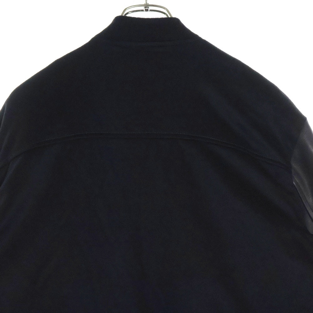 CHROME HEARTS(クロムハーツ) LETTERMAN レターマン CHマルチパッチ レザースリーブ ブルゾン ジャケット ブラック/シルバー