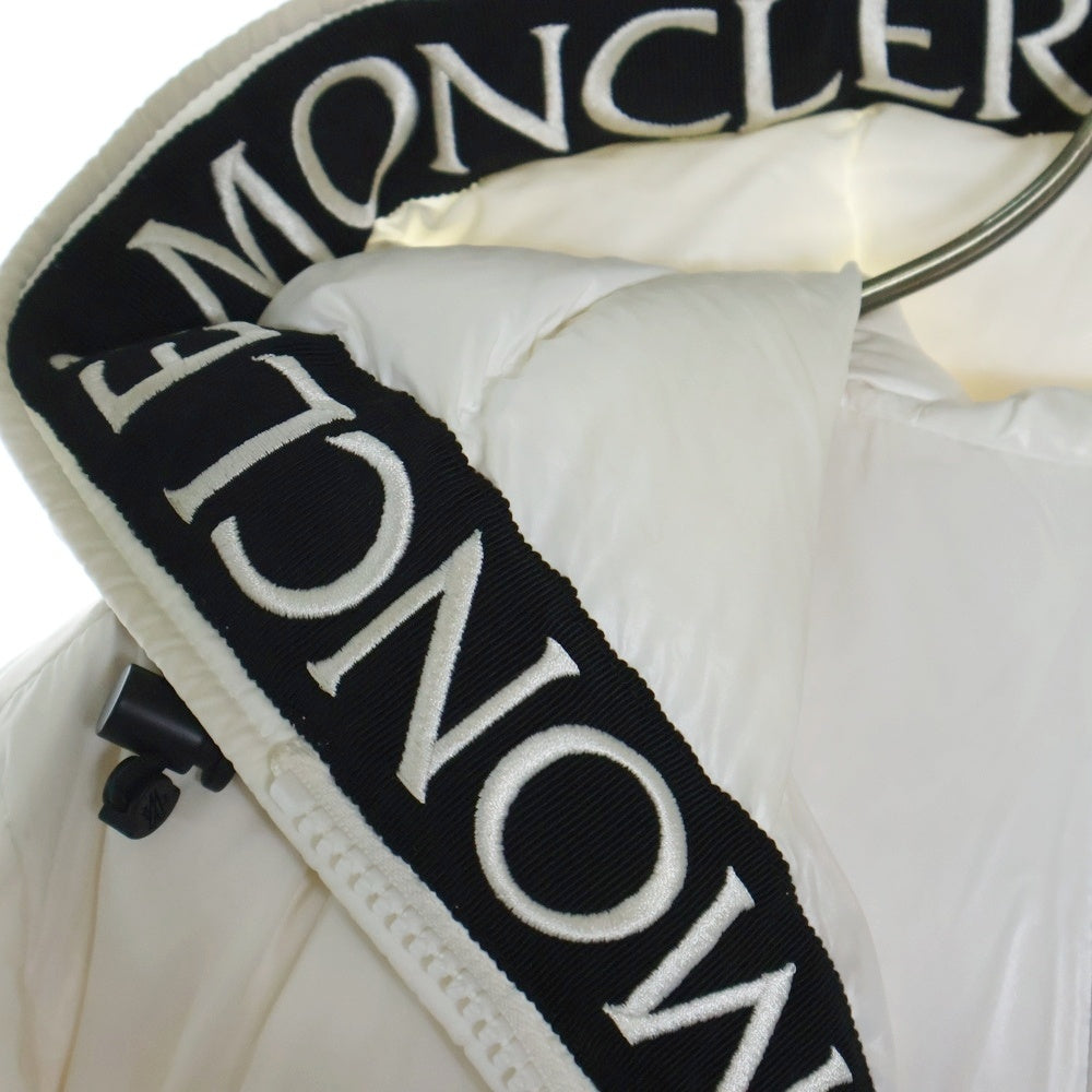 MONCLER(モンクレール) 19AW MONTCLA モンクラー ロゴテープ フーテッド ダウンジャケット ホワイト E20914194385