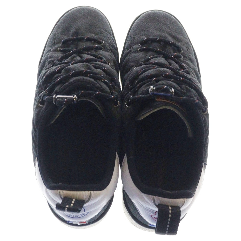 MONCLER(モンクレール) ×adidas CAMPUS アディダス キャンパス レザー切替 ローカット スニーカー ブラック US8.5/26.5cm IG7868