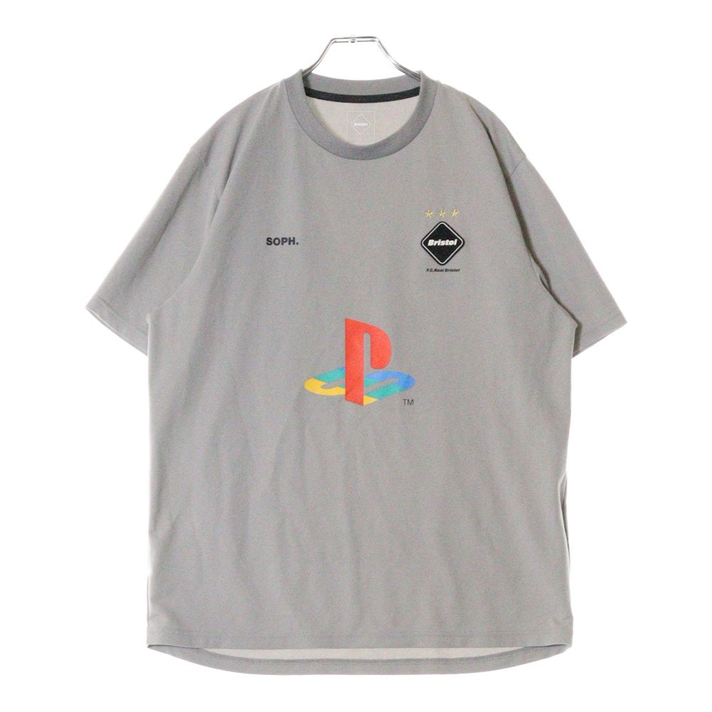 F.C.R.B.(エフシーアールビー) 24AW PS30 AUTHENTIC TEAM TOUR S/S TOP プレイステーション オーセンティックチームツアー カットソー 半袖Tシャツ ジャージ グレー FCRB-242154