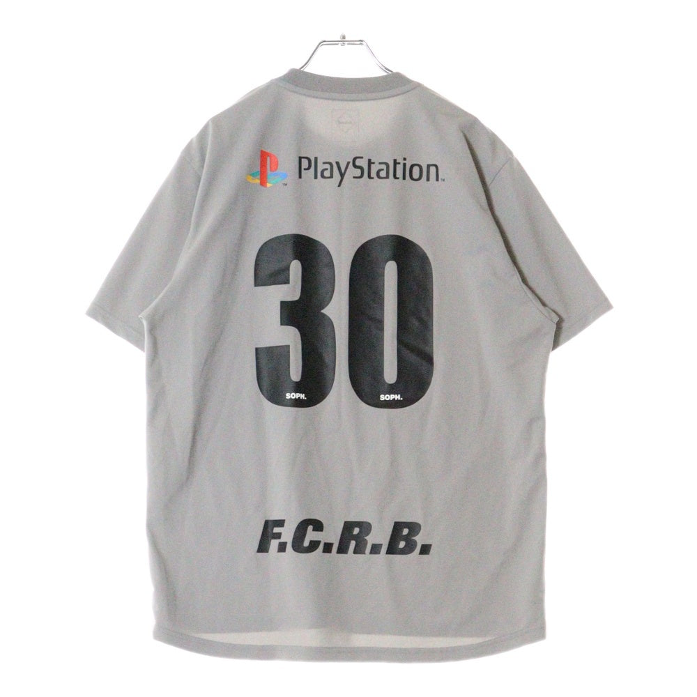 F.C.R.B.(エフシーアールビー) 24AW PS30 AUTHENTIC TEAM TOUR S/S TOP プレイステーション オーセンティックチームツアー カットソー 半袖Tシャツ ジャージ グレー FCRB-242154