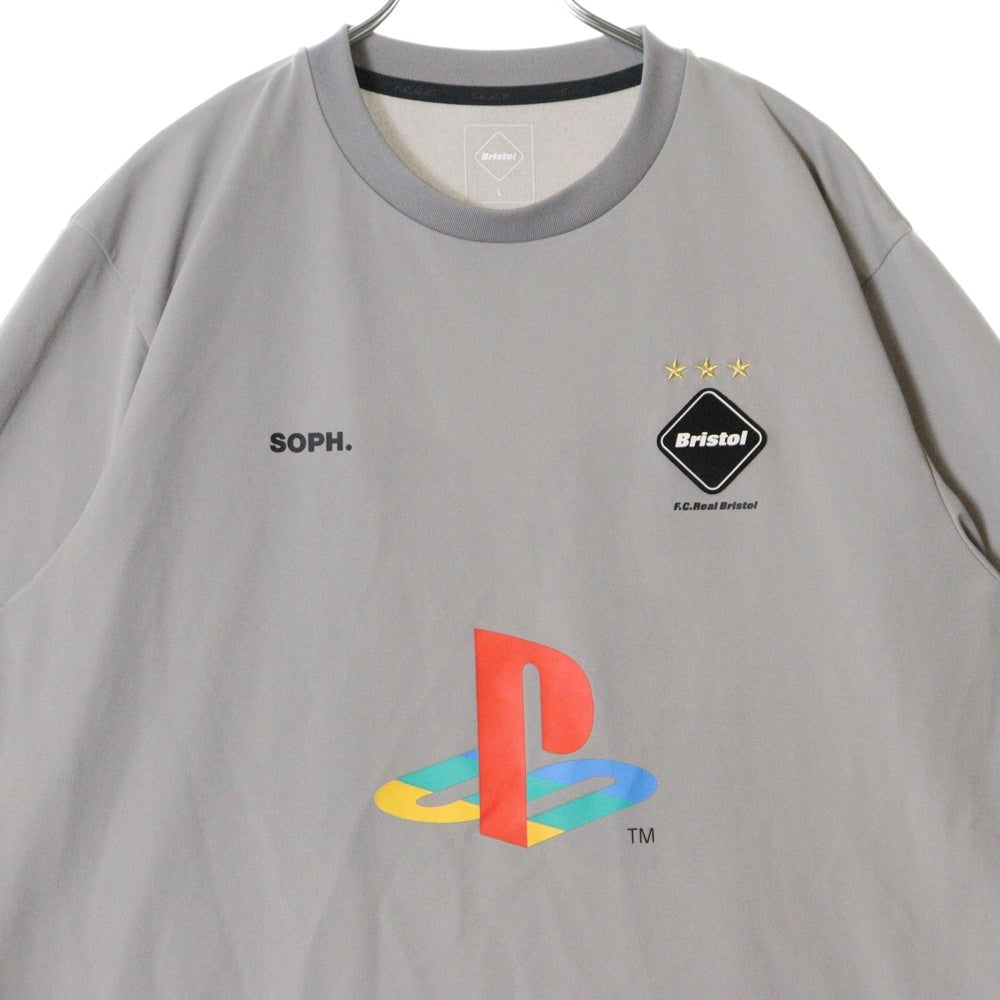 F.C.R.B.(エフシーアールビー) 24AW PS30 AUTHENTIC TEAM TOUR S/S TOP プレイステーション オーセンティックチームツアー カットソー 半袖Tシャツ ジャージ グレー FCRB-242154