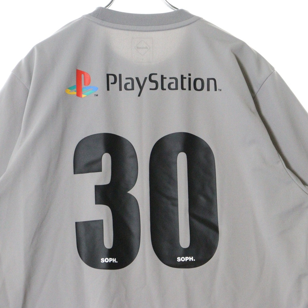 F.C.R.B.(エフシーアールビー) 24AW PS30 AUTHENTIC TEAM TOUR S/S TOP プレイステーション オーセンティックチームツアー カットソー 半袖Tシャツ ジャージ グレー FCRB-242154