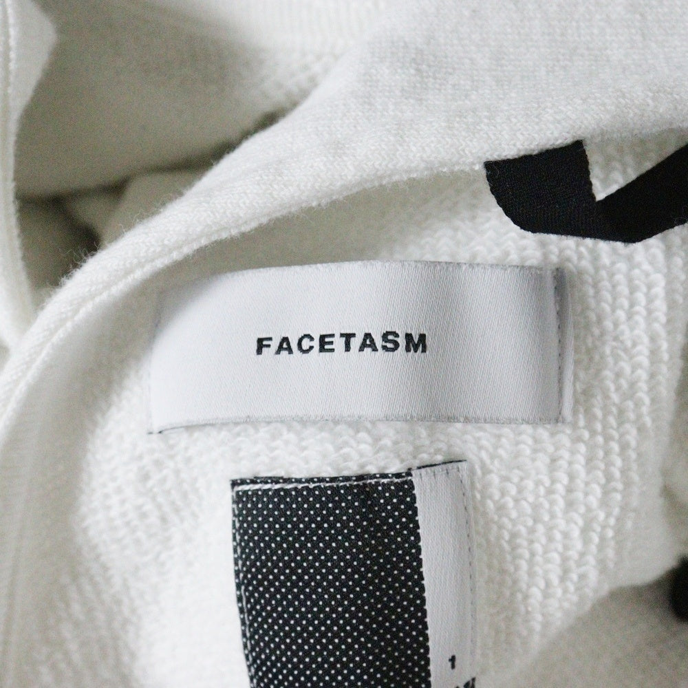 FACETASM(ファセッタズム) ×DISNEY MICKEY SWEAT WITH OPEN-BACK ディズニー ミッキープリント オープンバック プルオーバー ロングスリーブ スウェット トレーナー MIMI-TEE-W01