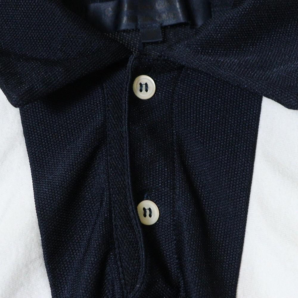 COMME des GARCONS COMME des GARCONS(コムデギャルソンコムデギャルソン) 05SS AD2004 変形 マキシ丈 ポロシャツ ワンピース ブラック/ホワイト レディース RO-T007