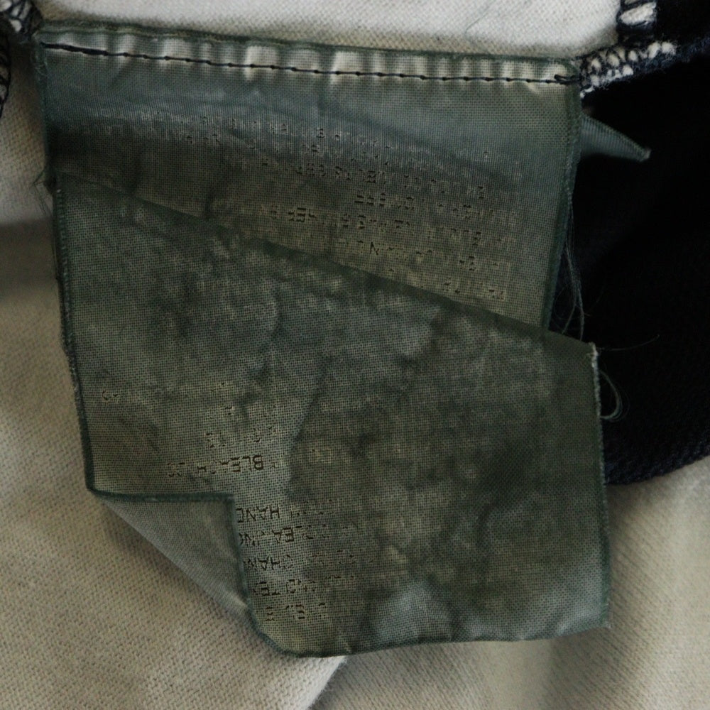 COMME des GARCONS COMME des GARCONS(コムデギャルソンコムデギャルソン) 05SS AD2004 変形 マキシ丈 ポロシャツ ワンピース ブラック/ホワイト レディース RO-T007