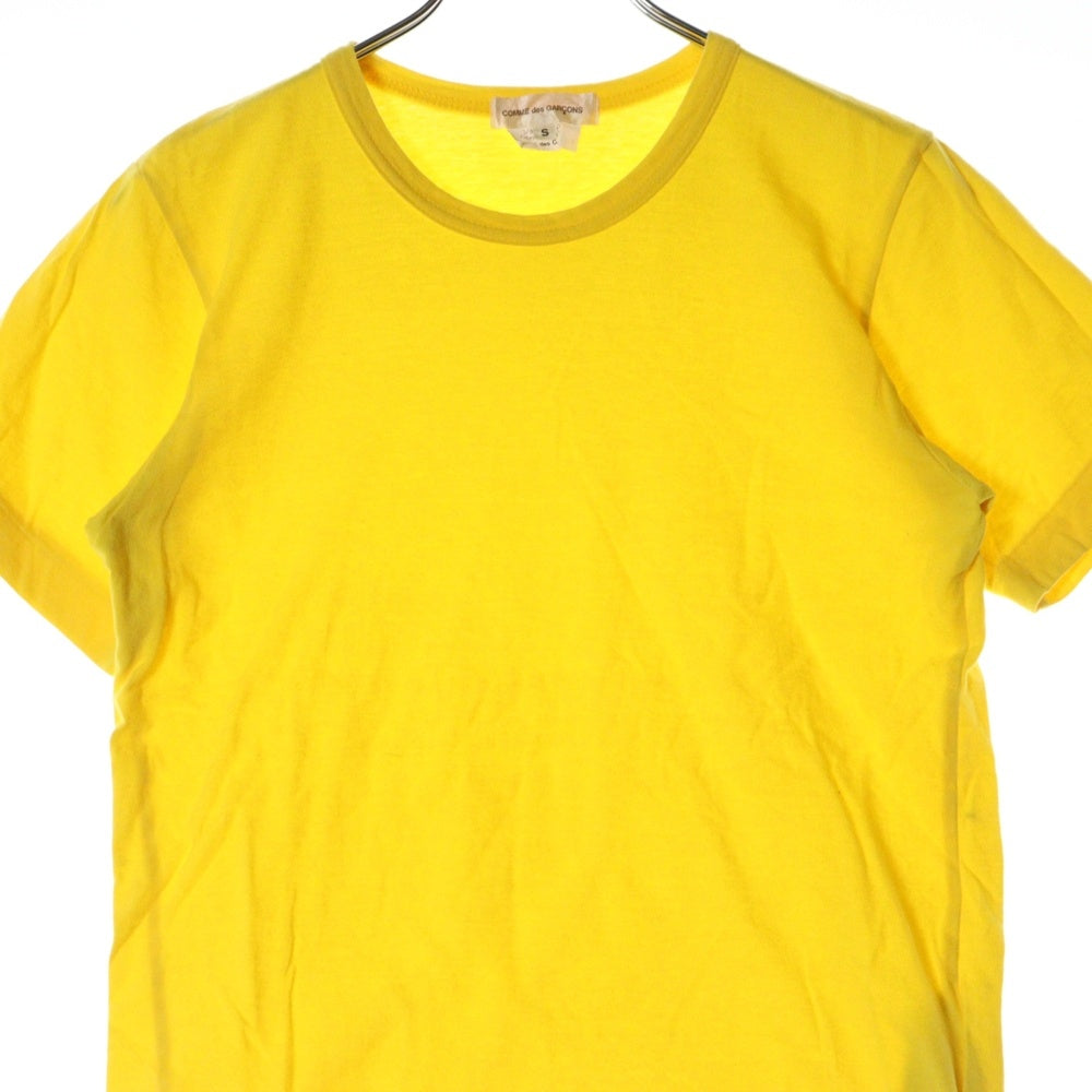 COMME des GARCONS(コムデギャルソン) 06SS AD2005 クルーネック ショートスリーブ カットソー 半袖 Tシャツ イエロー レディース GQ-T045