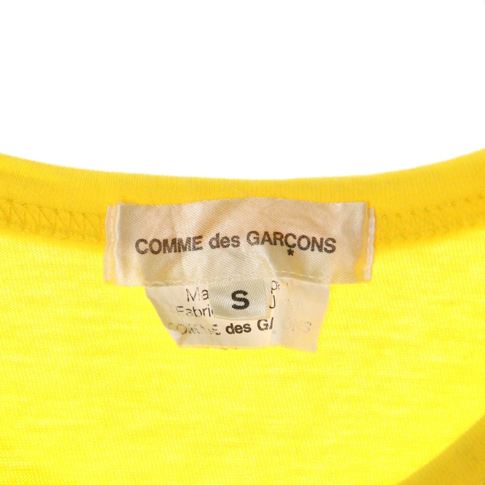 COMME des GARCONS(コムデギャルソン) 06SS AD2005 クルーネック ショートスリーブ カットソー 半袖 Tシャツ イエロー レディース GQ-T045