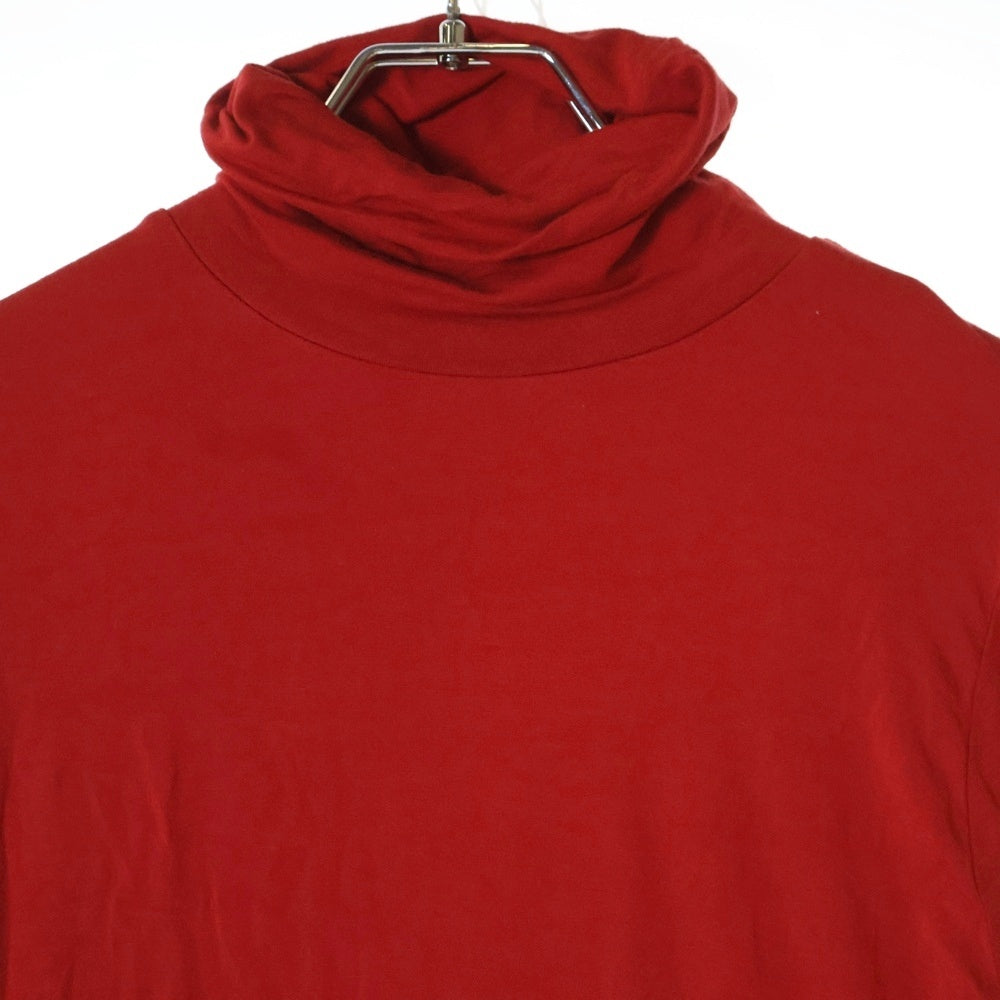 AMBUSH(アンブッシュ) レーヨン ストレッチ タートルネック ロングスリーブ カットソー 長袖 Tシャツ レッド レディース 12112070