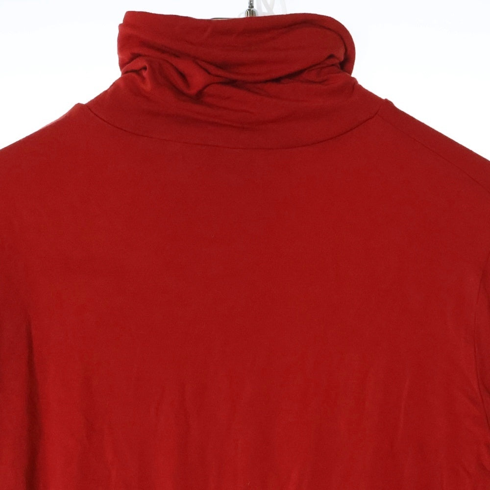 AMBUSH(アンブッシュ) レーヨン ストレッチ タートルネック ロングスリーブ カットソー 長袖 Tシャツ レッド レディース 12112070