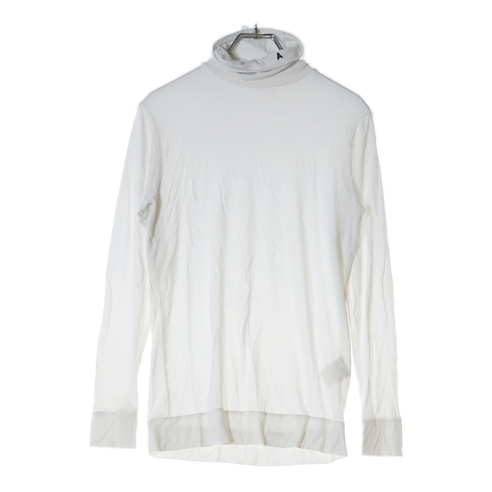 AMBUSH(アンブッシュ) レーヨン ストレッチ タートルネック ロングスリーブ カットソー 長袖 Tシャツ ホワイト レディース 12111419