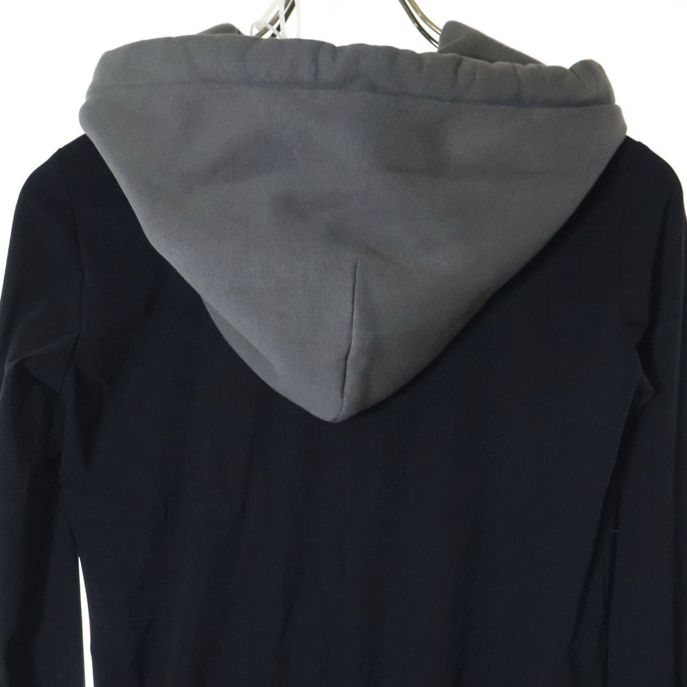 MM6 Maison Margiela(エムエムシックスメゾンマルジェラ) 23AW フードドッキング マキシ丈 ストレッチ ワンピース ブラック レディース S62DG0012