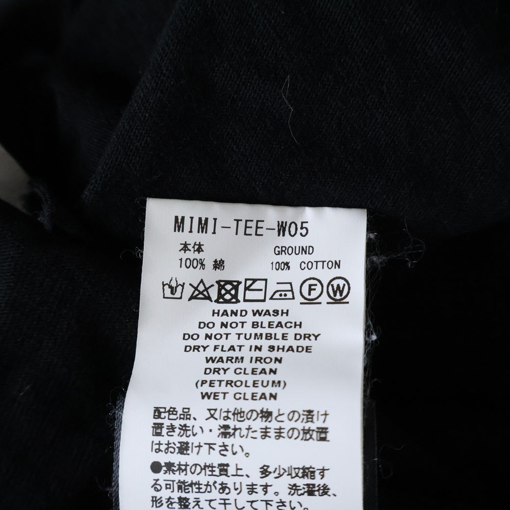 FACETASM(ファセッタズム) ×DISNEY MICKEY TEE WITH OPEN-BACK ディズニー ミッキー プリント オープンバック ショートスリーブ 半袖Tシャツ レディース MIMI-TEE-W05