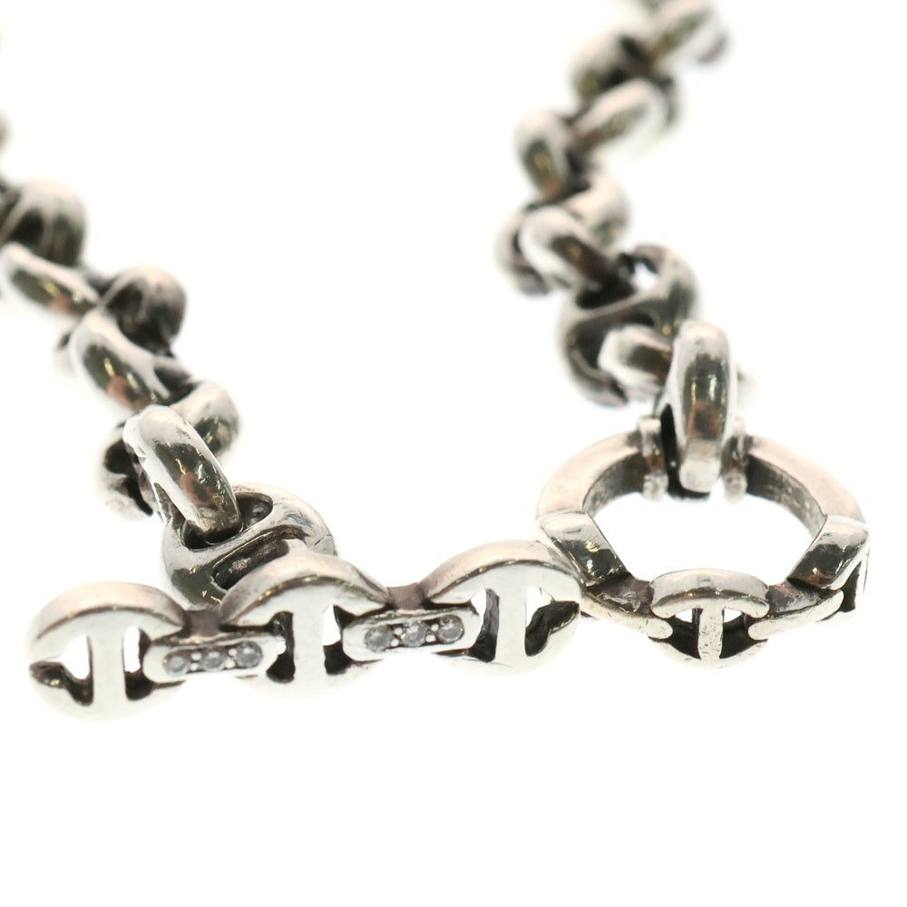 HOORSENBUHS(ホーセンブース) 5MM OPEN-LINK BRACELET 6Pダイヤ オープンリンク ブレスレット シルバー 9911700204