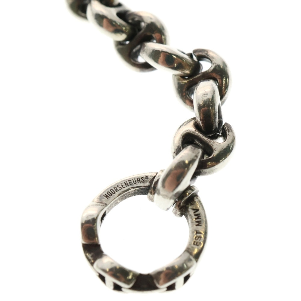 HOORSENBUHS(ホーセンブース) 5MM OPEN-LINK BRACELET 6Pダイヤ オープンリンク ブレスレット シルバー 9911700204