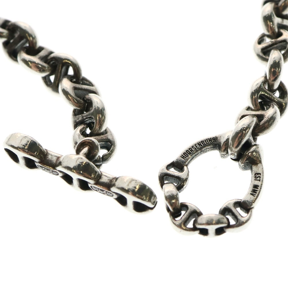 HOORSENBUHS(ホーセンブース) 5MM OPEN-LINK NECKLACE 6Pダイヤ オープンリンク ネックレス チェーン シルバー 9911700227