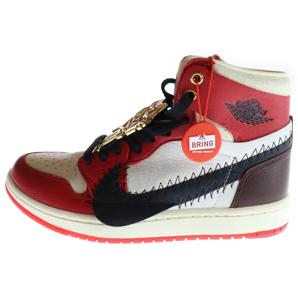 NIKE(ナイキ) ×TEYANA TAYLOR WMNS AIR JORDAN 1 HIGH ZOOM CMFT 2 GYM RED テヤナテイラー ウィメンズ エアジョーダン1 ハイカットスニーカー ズーム CMFT 2 FJ0604-601
