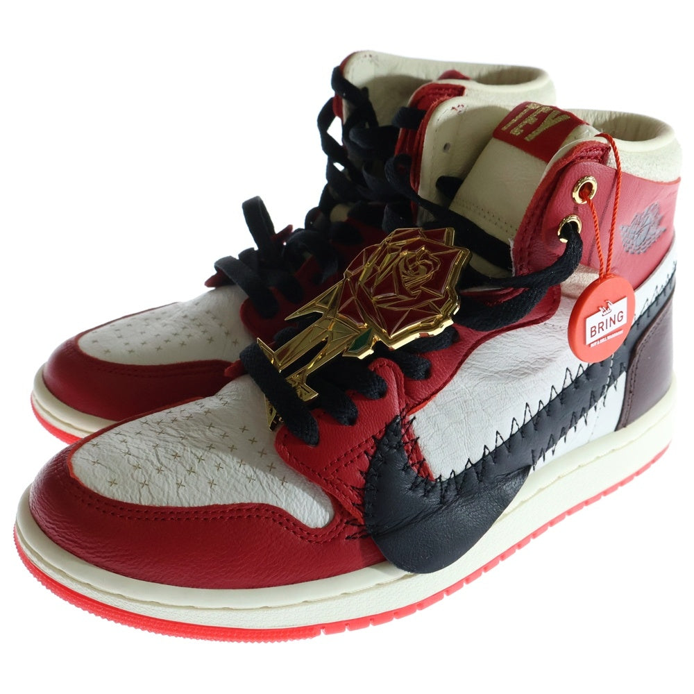 NIKE(ナイキ) ×TEYANA TAYLOR WMNS AIR JORDAN 1 HIGH ZOOM CMFT 2 GYM RED テヤナテイラー ウィメンズ エアジョーダン1 ハイカットスニーカー ズーム CMFT 2 FJ0604-601