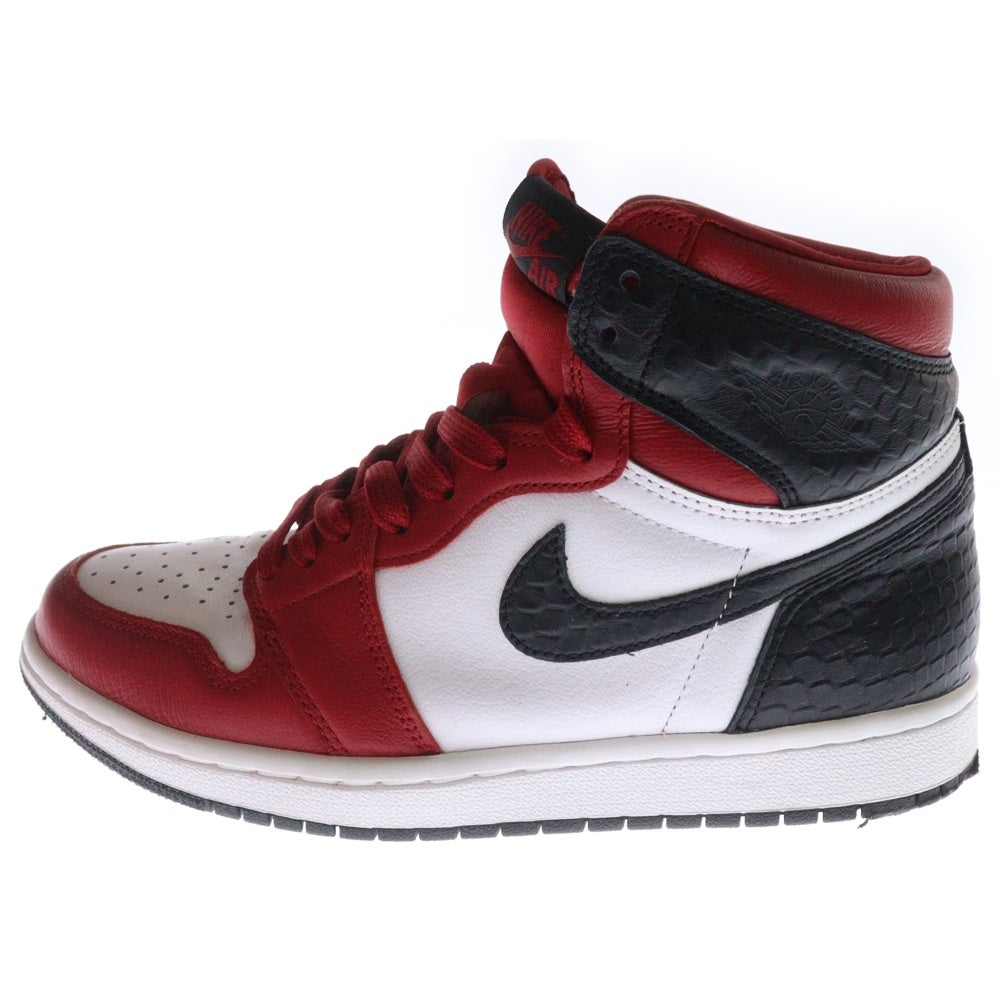 NIKE(ナイキ) WMNS AIR JORDAN 1 HIGH OG SATIN RED ウィメンズ エアジョーダン1 ハイカットスニーカー サテンレッド レディース US7/24cm CD0461-601