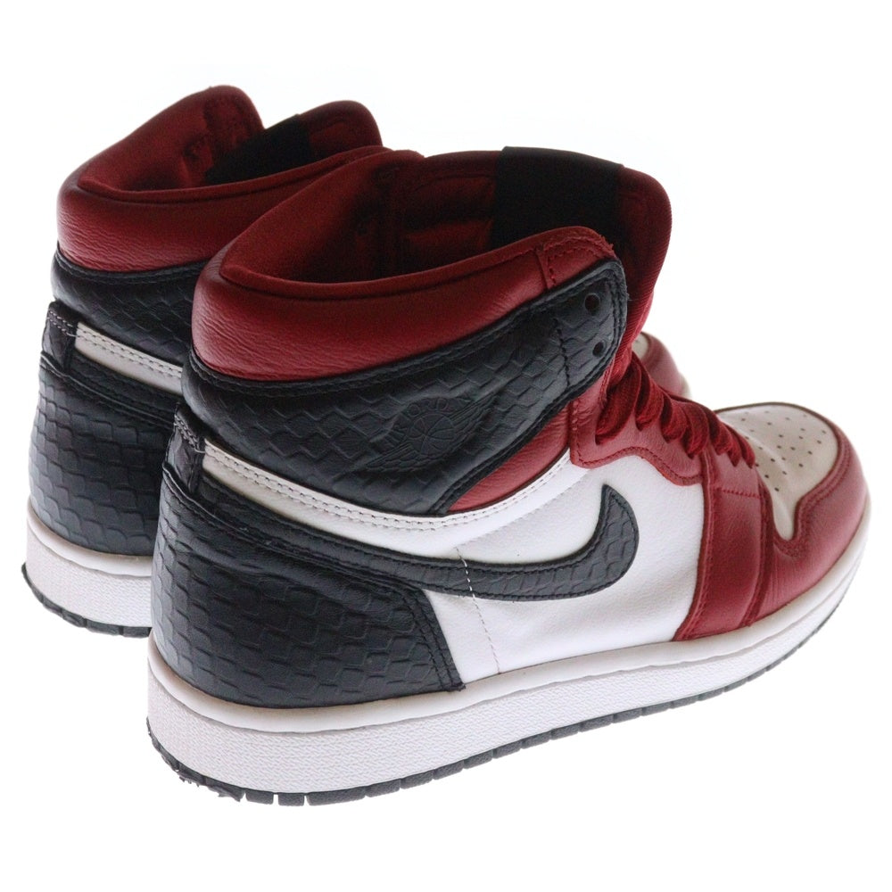 NIKE(ナイキ) WMNS AIR JORDAN 1 HIGH OG SATIN RED ウィメンズ エアジョーダン1 ハイカットスニーカー サテンレッド レディース US7/24cm CD0461-601