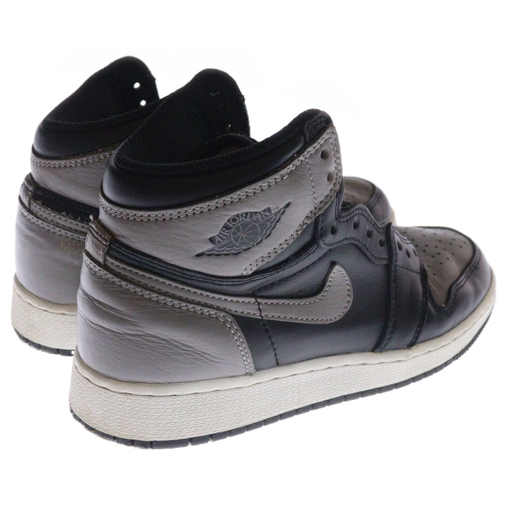 NIKE(ナイキ) GS AIR JORDAN 1 RETRO HIGH OG BG SHADOW エアジョーダン レトロ シャドウ ハイカットスニーカー レディース ブラック/グレー US5.5/23.5cm 575441-013